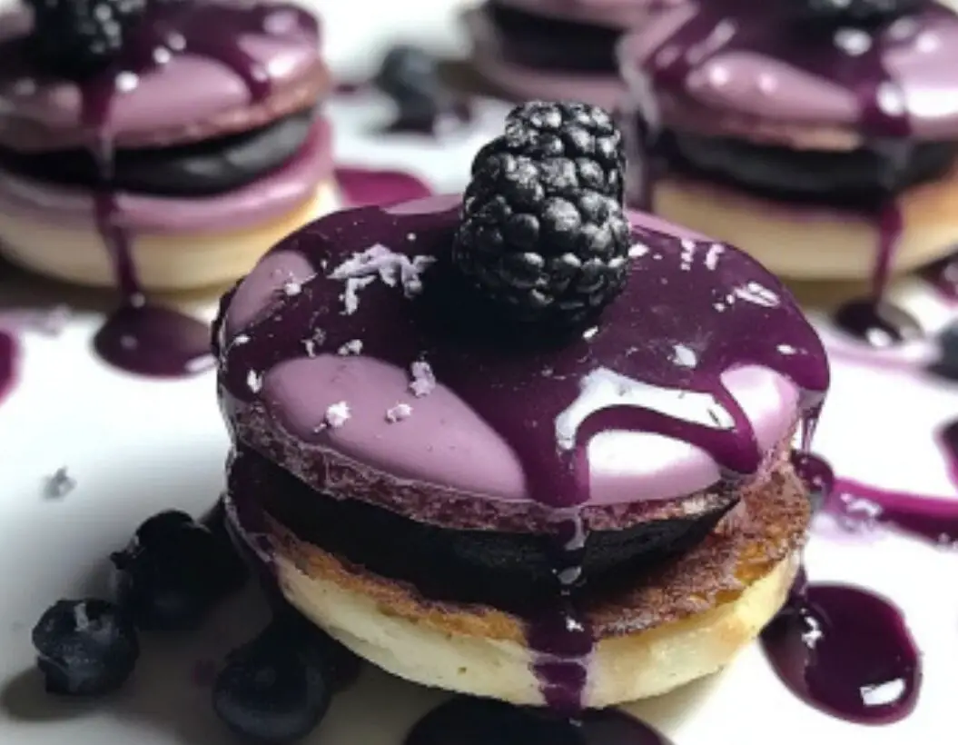 Blackberry Drizzle Pancakes