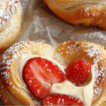 Heart-Shaped Strawberry Red Cake