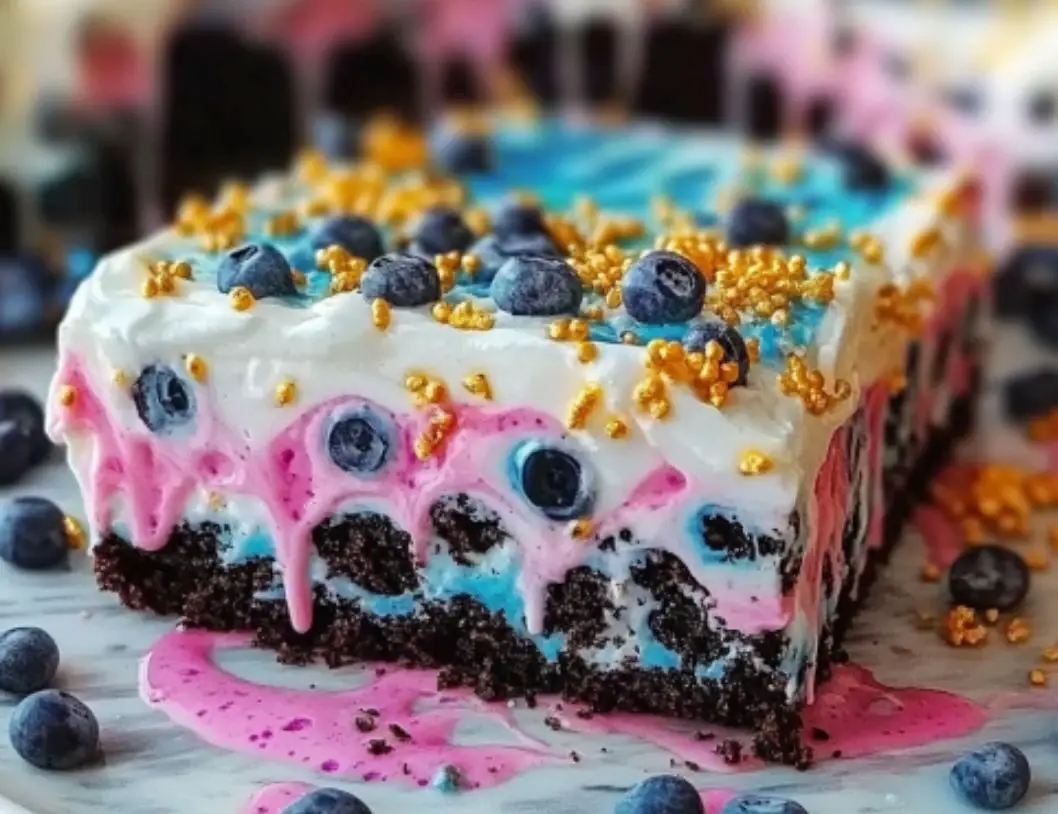 Blueberry Oreo Cake