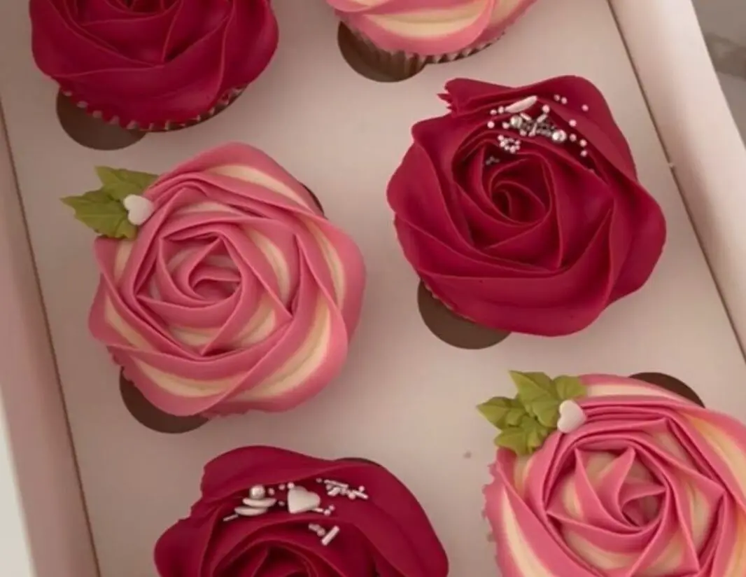 Rose Swirl Cupcakes