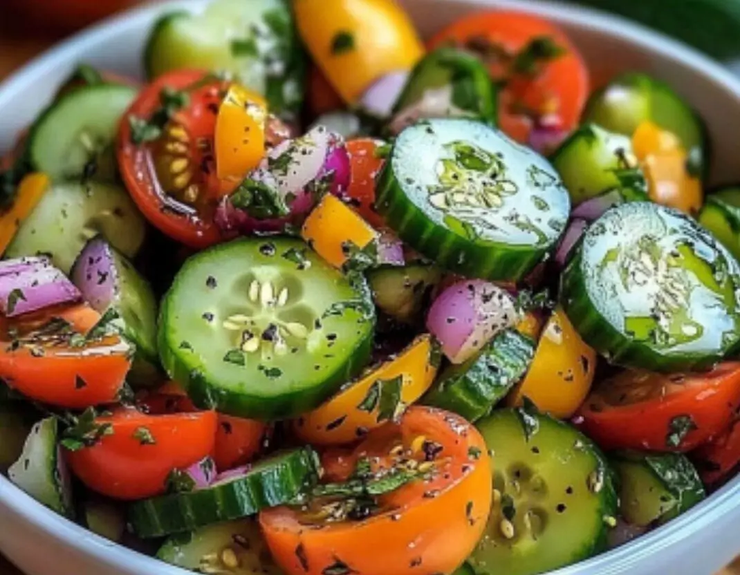 Fresh Cucumber & Tomato Salad