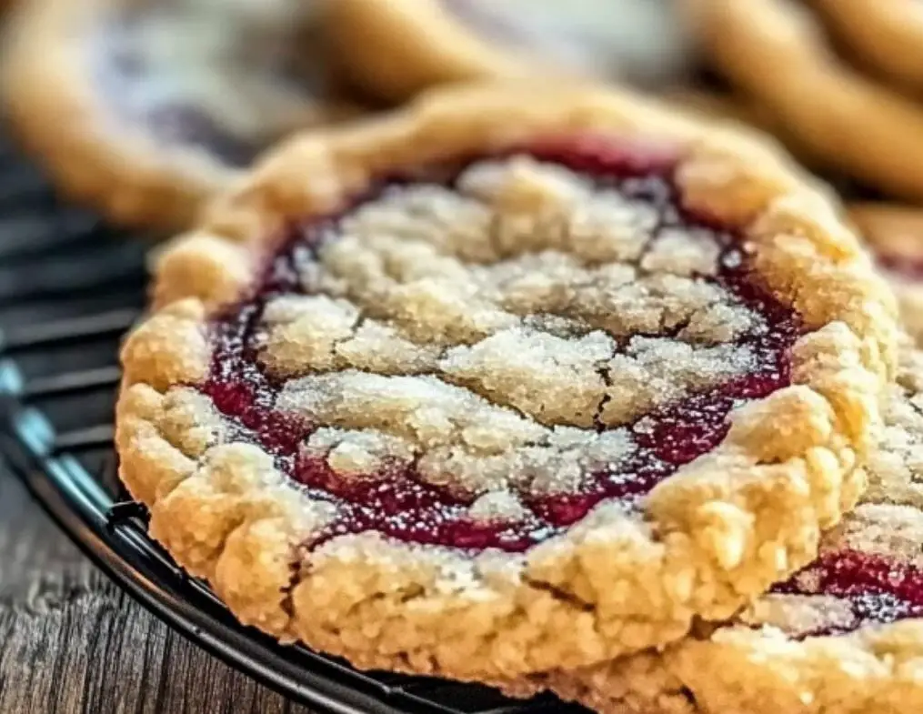 Raspberry Crumble Cookies