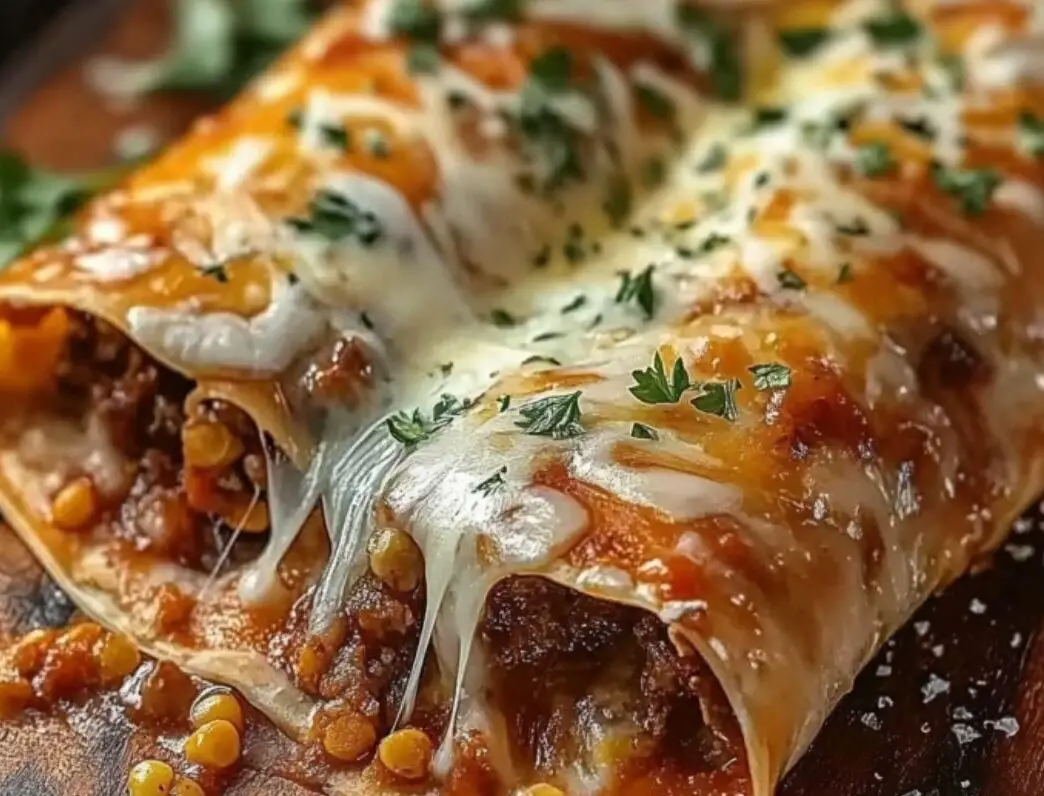 Cheesy Beef Enchiladas