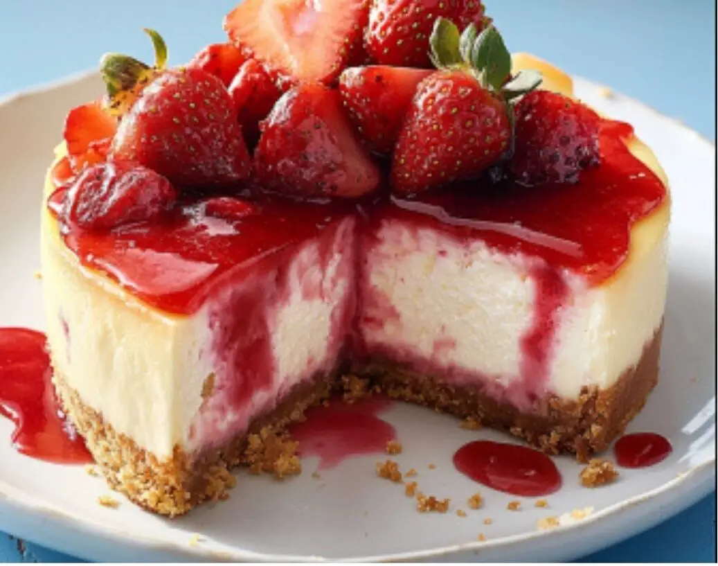 Delicious Strawberry Cheesecake