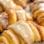 Glazed Cinnamon Crescent Rolls