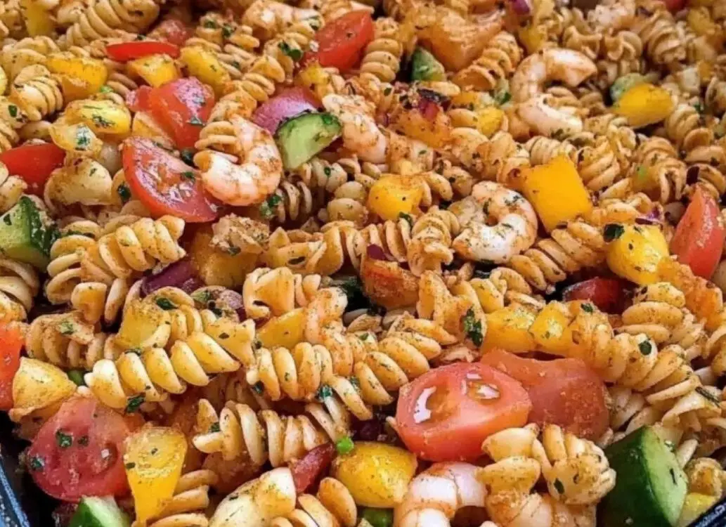 Spicy Cajun Shrimp Pasta Salad