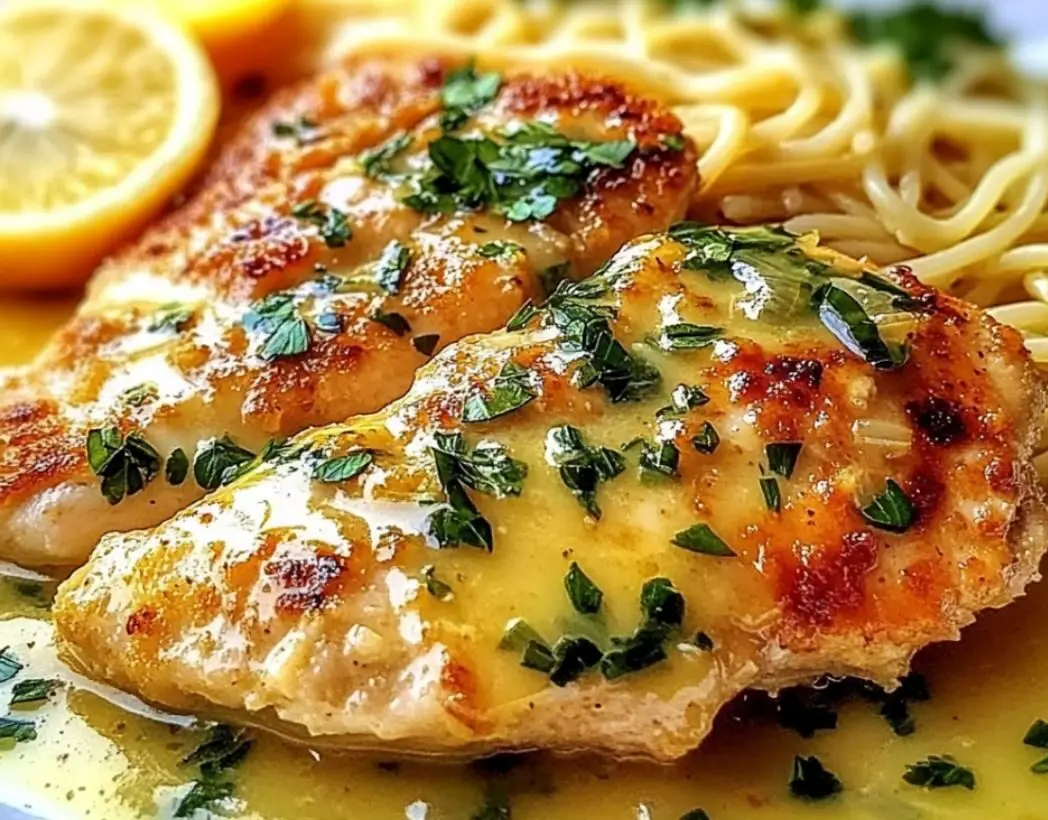 Lemon Butter Chicken with Pasta