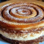 Giant Cinnamon Roll Cheesecake