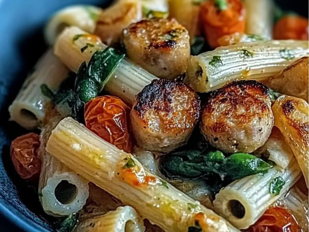 Sausage Rigatoni with Roasted Tomatoes