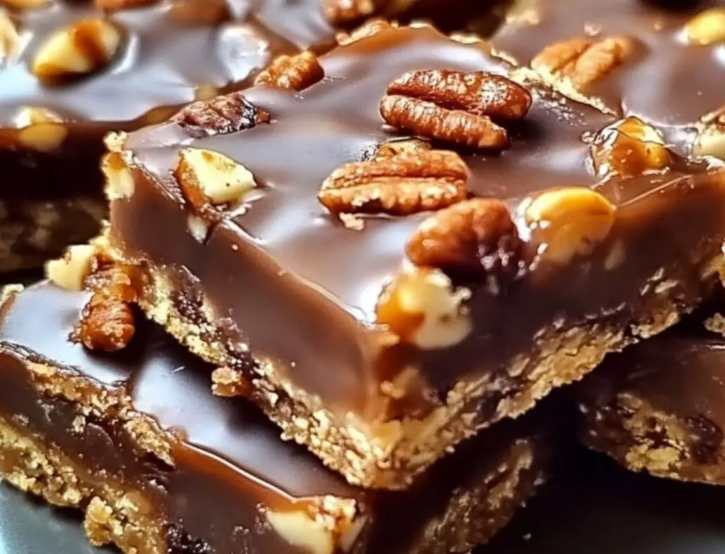 Chocolate Pecan Caramel Bars