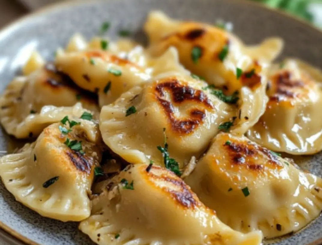 Pan-Fried Pierogi with Butter & Herbs