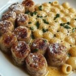 Seared Sausage Bites with Butter Sauce