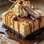 Caramel Mocha Cheesecake Bars