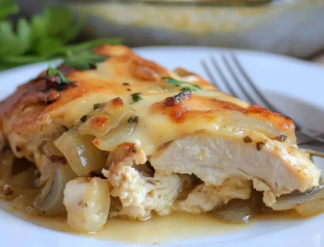 French Onion Chicken Bake