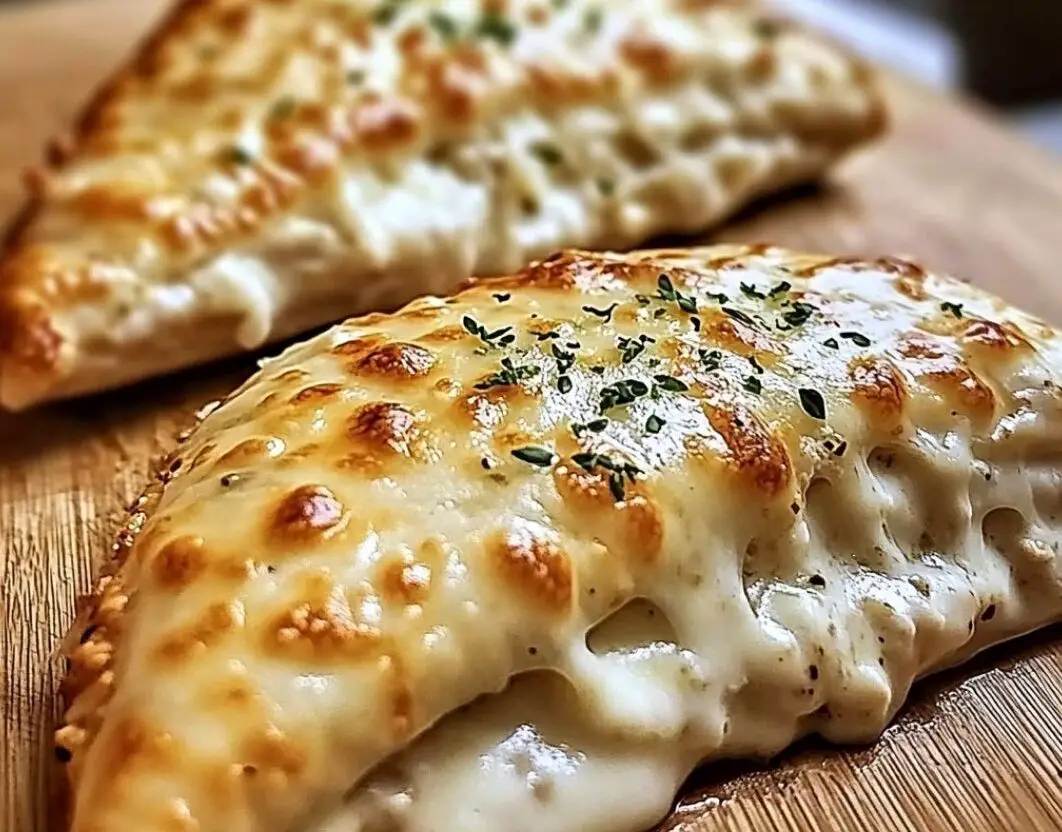 Cheesy Garlic Calzones