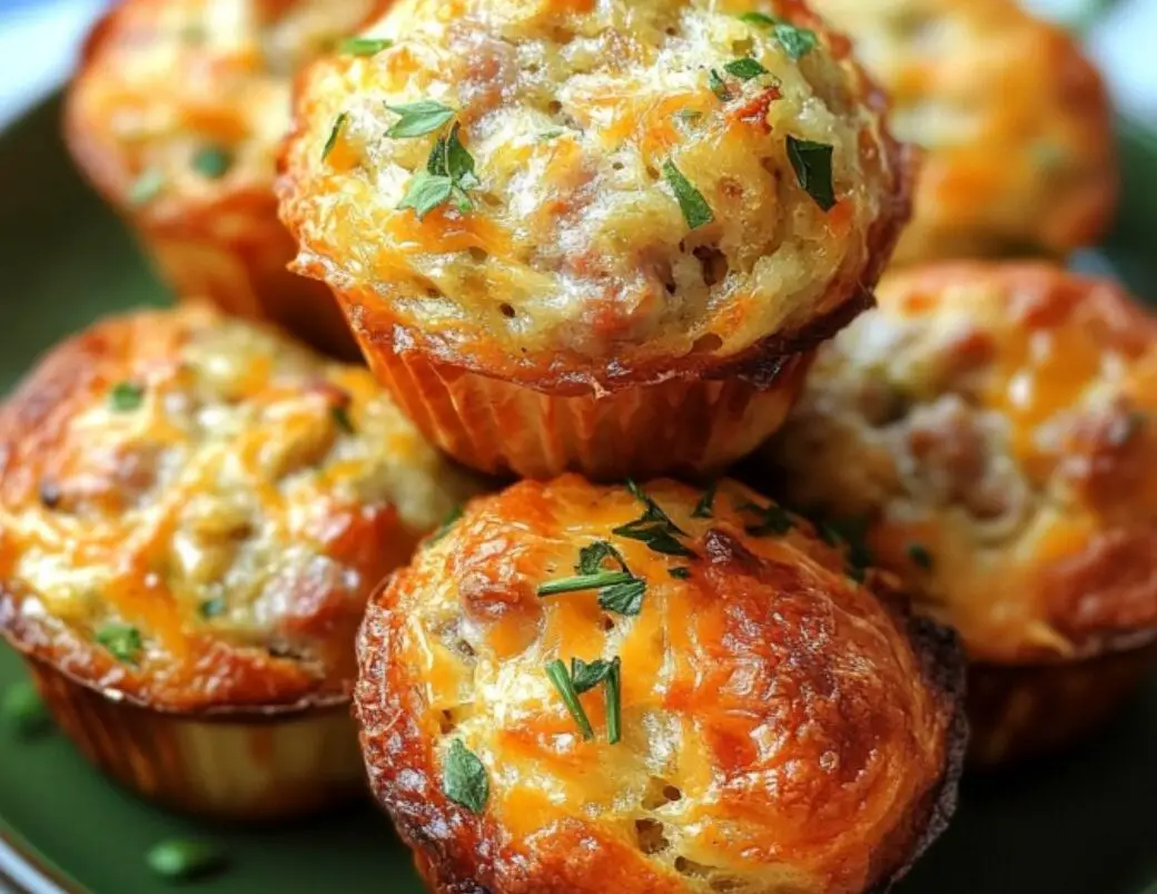 Cheesy Sausage Muffins