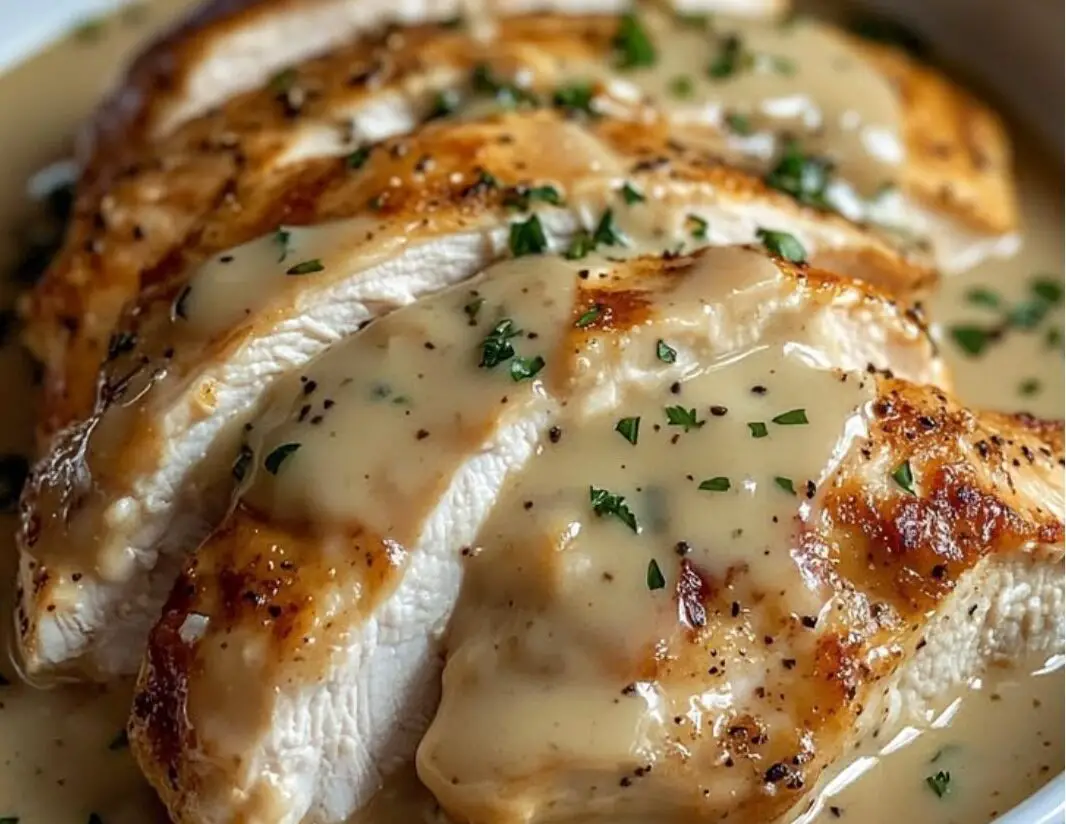 Juicy Chicken Breast with Creamy Gravy