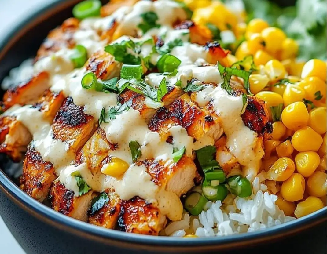 Grilled Chicken Bowl with Rice & Corn