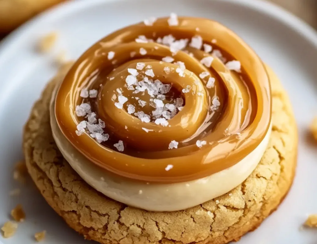 Salted Caramel Swirl Cookie