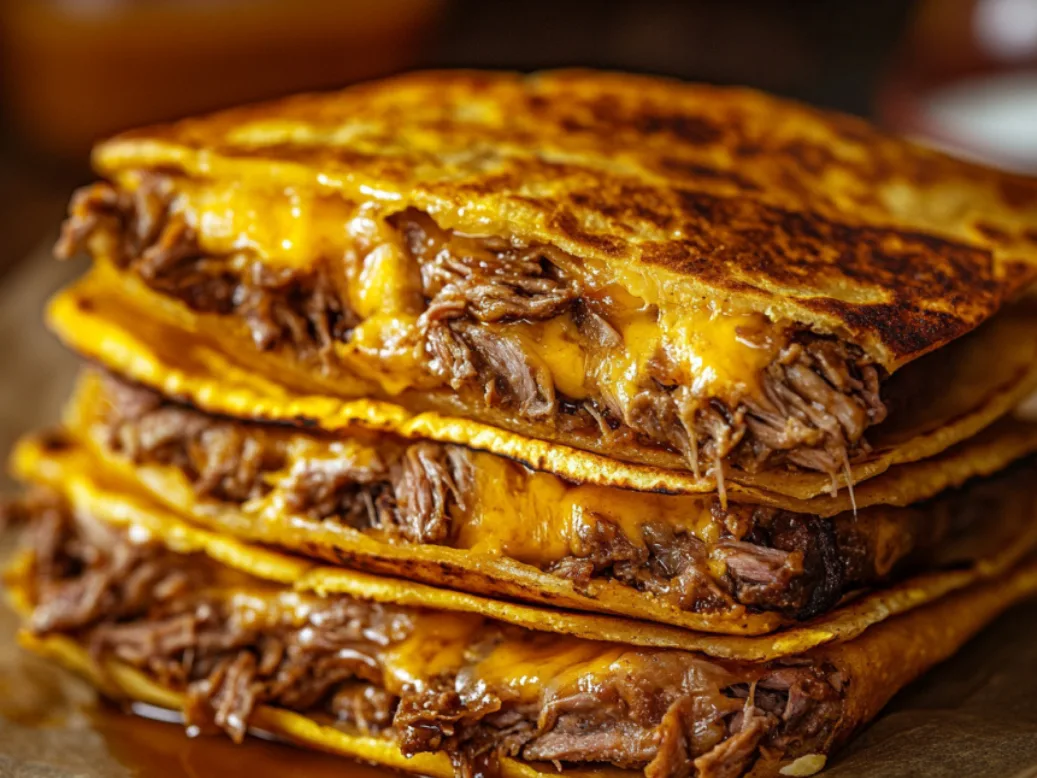 Cheesy Beef Birria Quesadillas