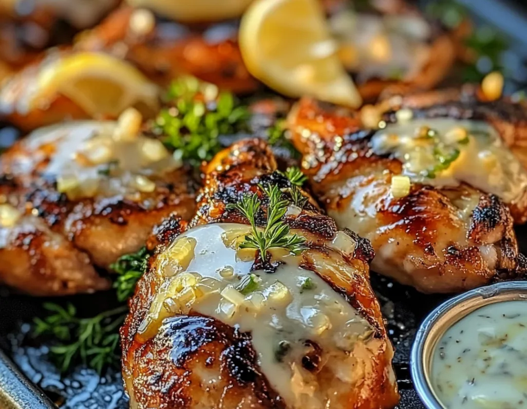 Lemon Herb Grilled Chicken Thighs