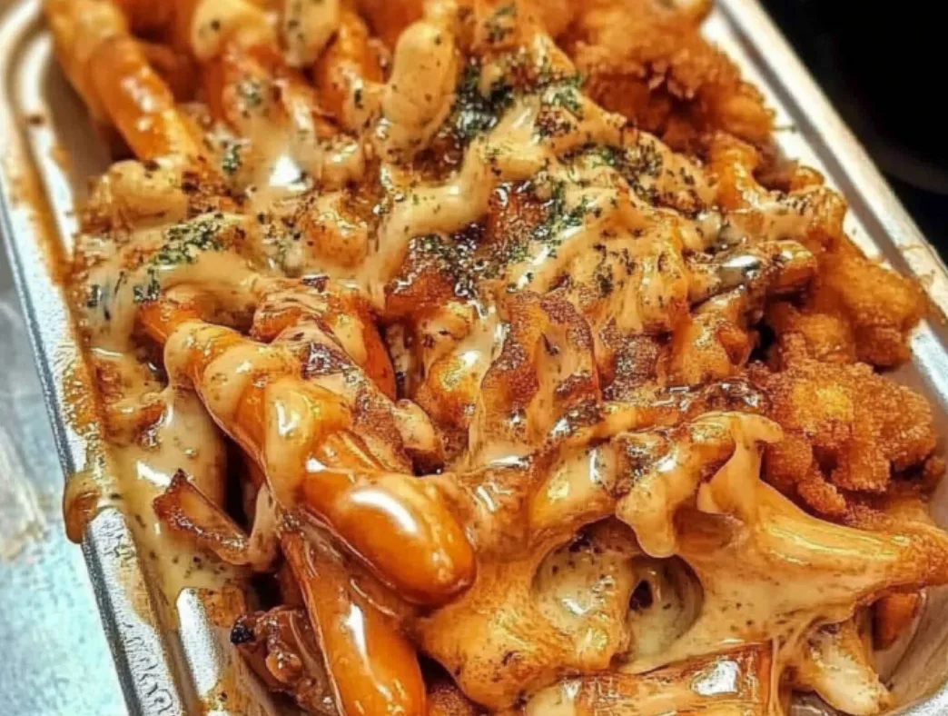 Loaded Cheesy Fries with Chicken