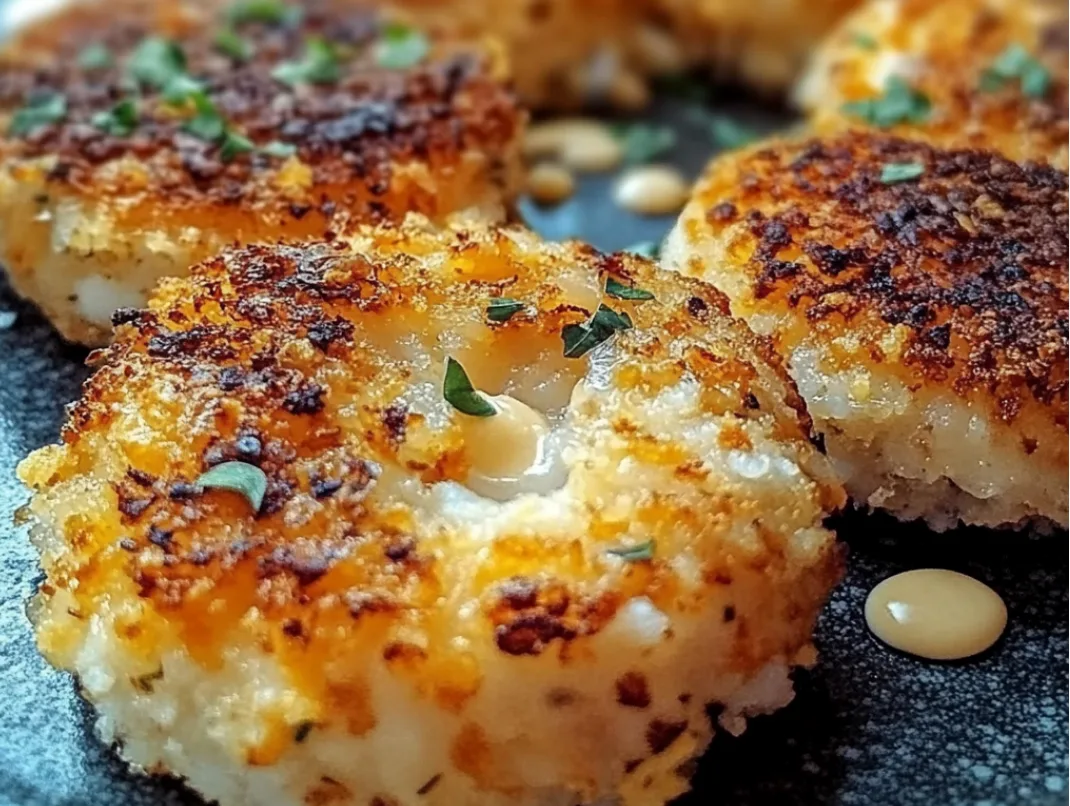 Crispy Mozzarella Rice Patties