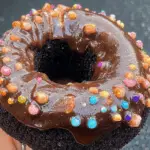 Chocolate Fudge Donut with Sprinkles
