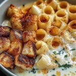 Creamy Garlic Pasta with Seared Chicken
