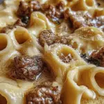 Creamy Beef Pasta with Rigatoni