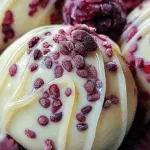 Raspberry White Chocolate Truffles