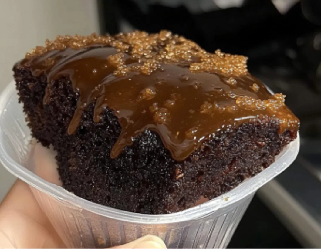 Moist Chocolate Cake with Brown Sugar Crumble