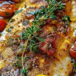 Baked Cod with Cherry Tomatoes and Lemon-Herb Butter