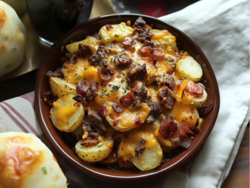 Loaded Cheesy Bacon Ranch Potatoes