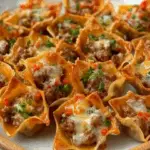 Sausage Wonton Cups
