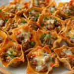 Sausage Wonton Cups