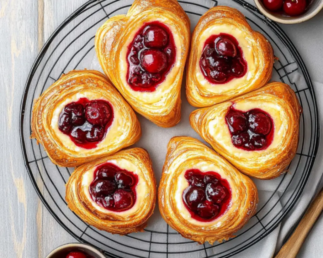 Luscious Cherry Cheese Danish
