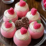 Pink Raspberry Mousse Cups