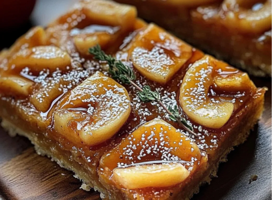 Caramelized Apple Shortbread Bars