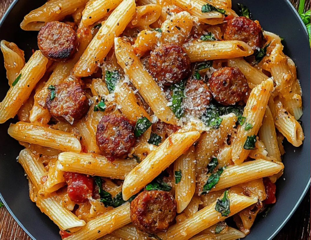 Creamy Cajun Sausage Pasta