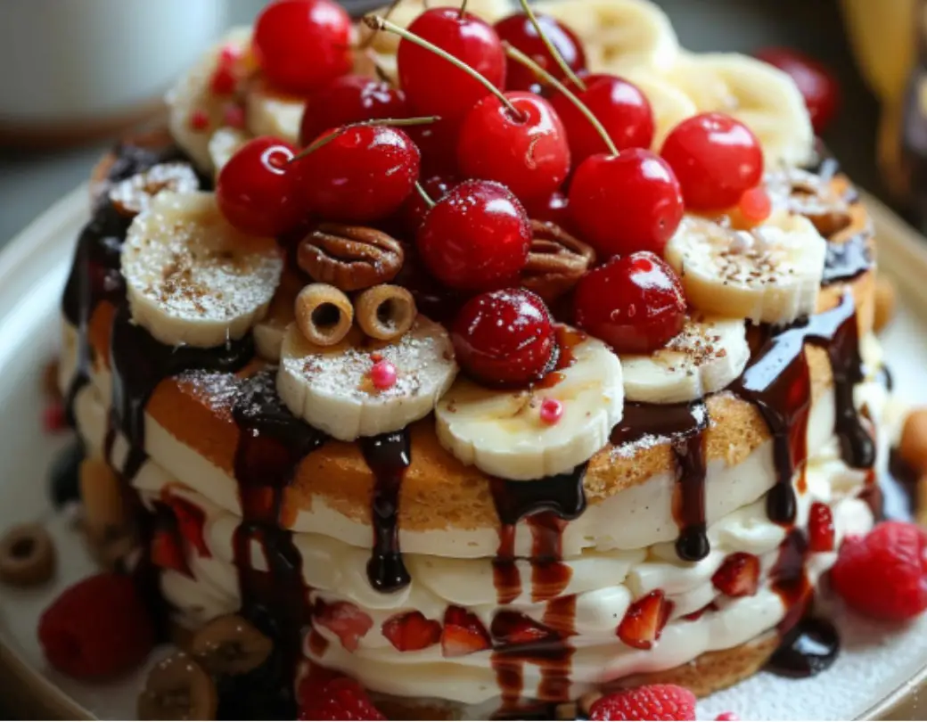 Banana Split Layer Cake