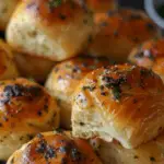 Soft Garlic Herb Dinner Rolls
