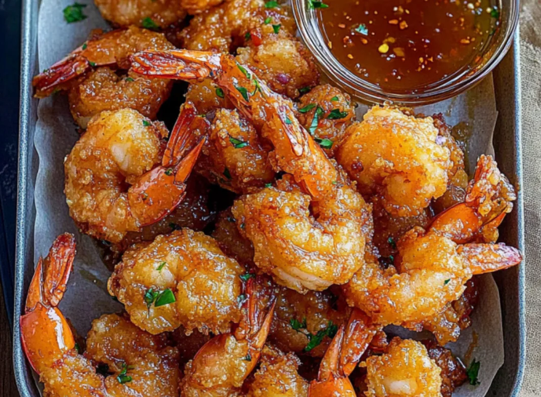 Crispy Glazed Shrimp with Dip