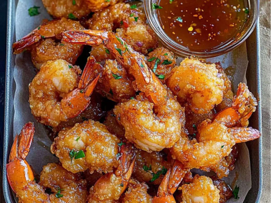 Crispy Glazed Shrimp with Dip