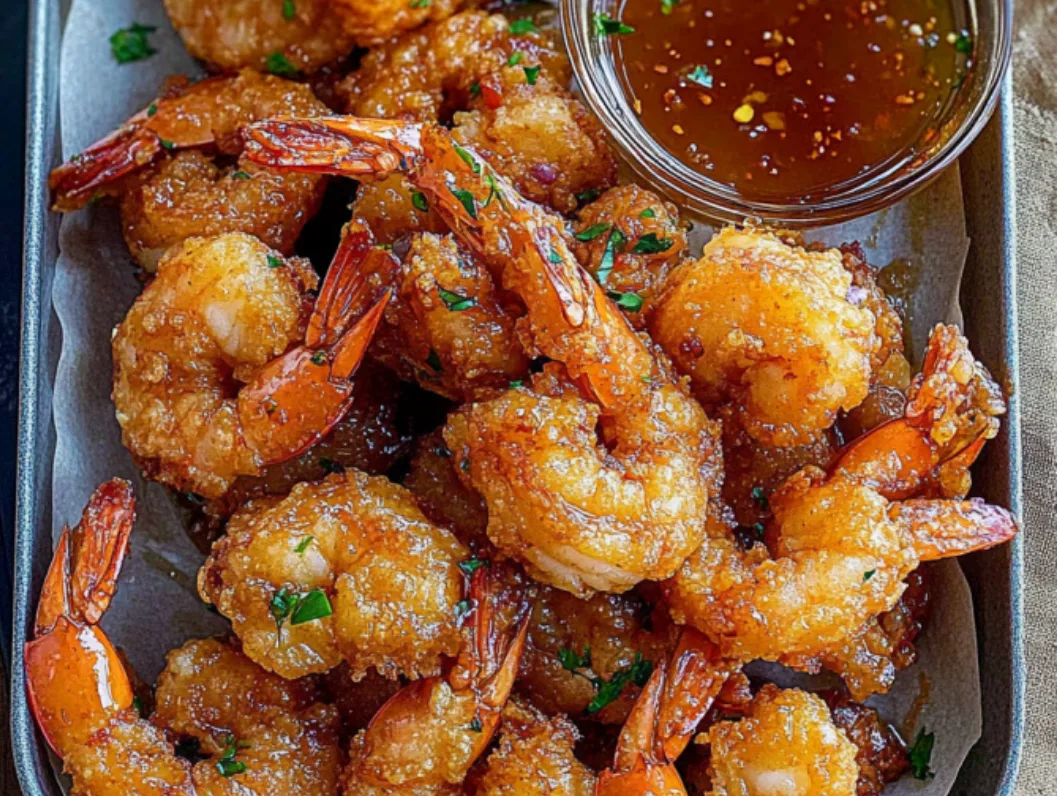 Crispy Glazed Shrimp with Dip