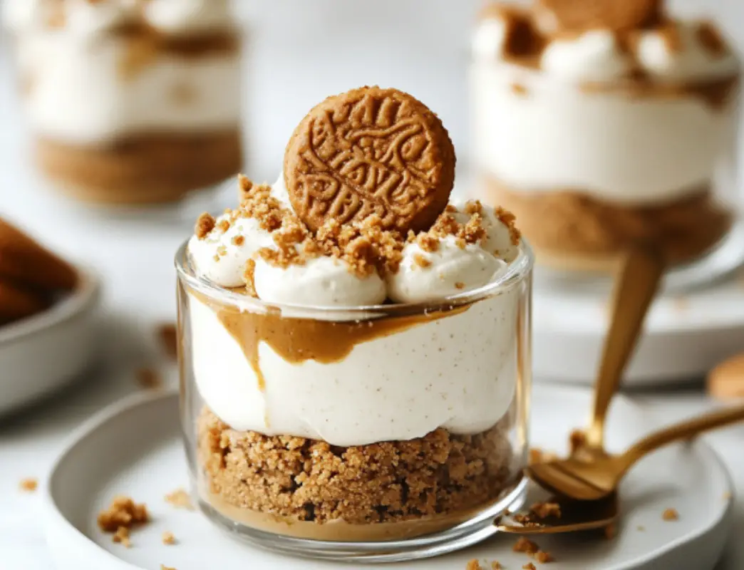 Creamy Biscoff Cheesecake Cups