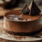 Silky Dark Chocolate Mousse Cake