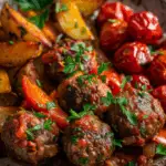 Mediterranean Meatballs with Roasted Vegetables