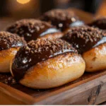 Chocolate Glazed Brioche Buns