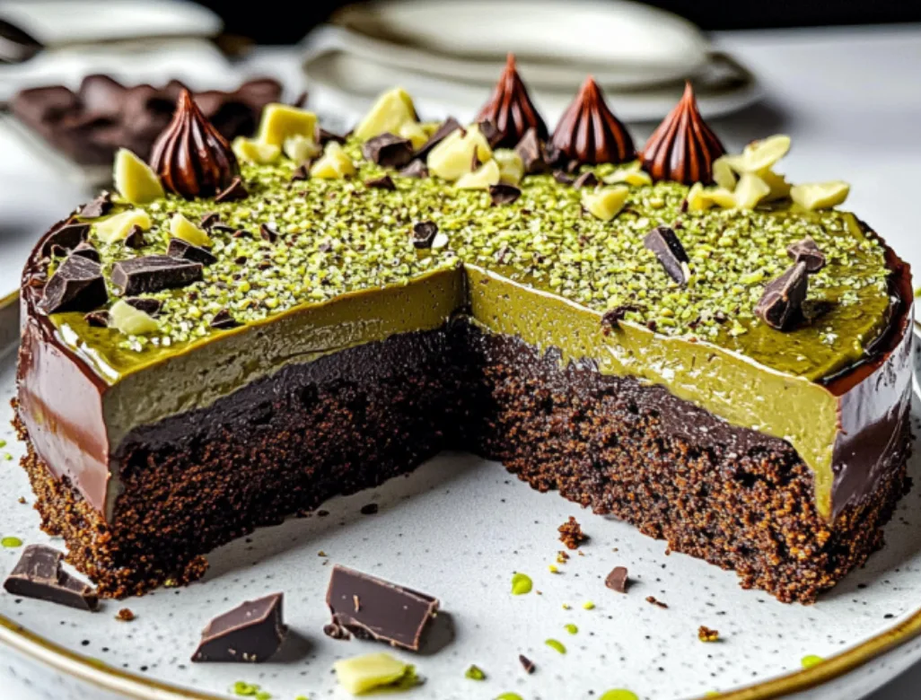 Chocolate & Green Mousse Cake